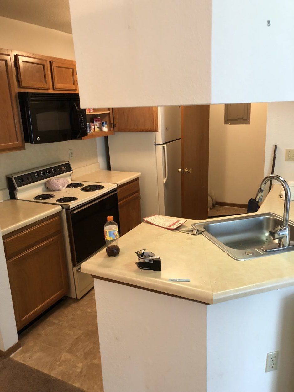 Before-apartment kitchen update