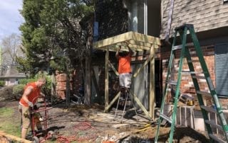 replacing a balcony in Hazelwood
